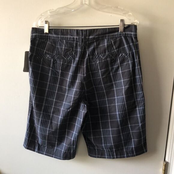 RetroFit Mens Shorts Size 32 Gray plaid NWT - Picture 2 of 5